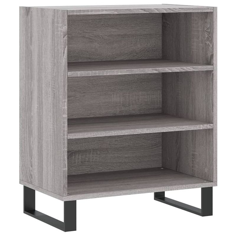 Foto van Vidaxl dressoir 57x35x70 cm bewerkt hout grijs sonoma eikenkleurig