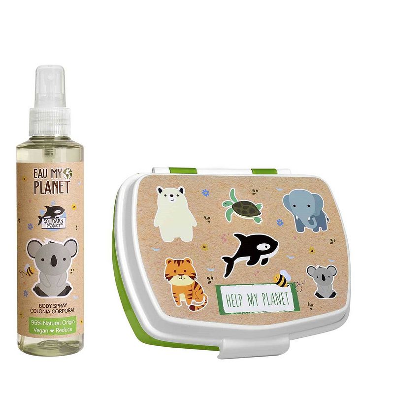 Foto van Eau my planet geschenkset - eau de toilette 200 ml - met snackdoosje - vegan & 95% natuurlijke ingrediënten