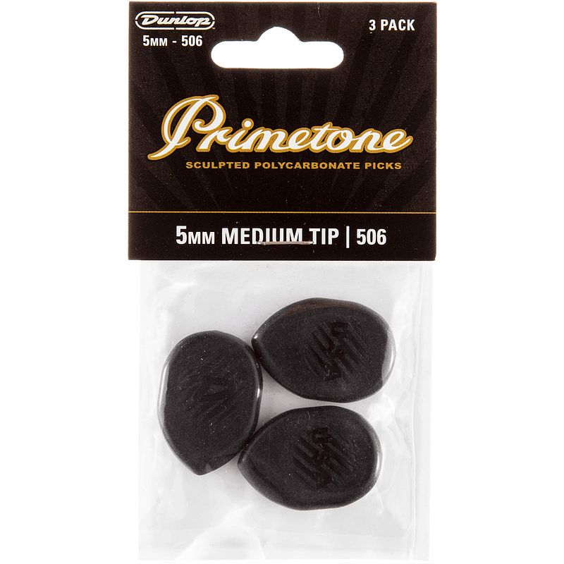 Foto van Dunlop 477p506 primetone classic medium tip 3-pack plectrumset (3 stuks)