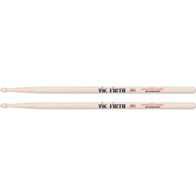 Foto van Vic firth american classic 5b puregrit drumstokken