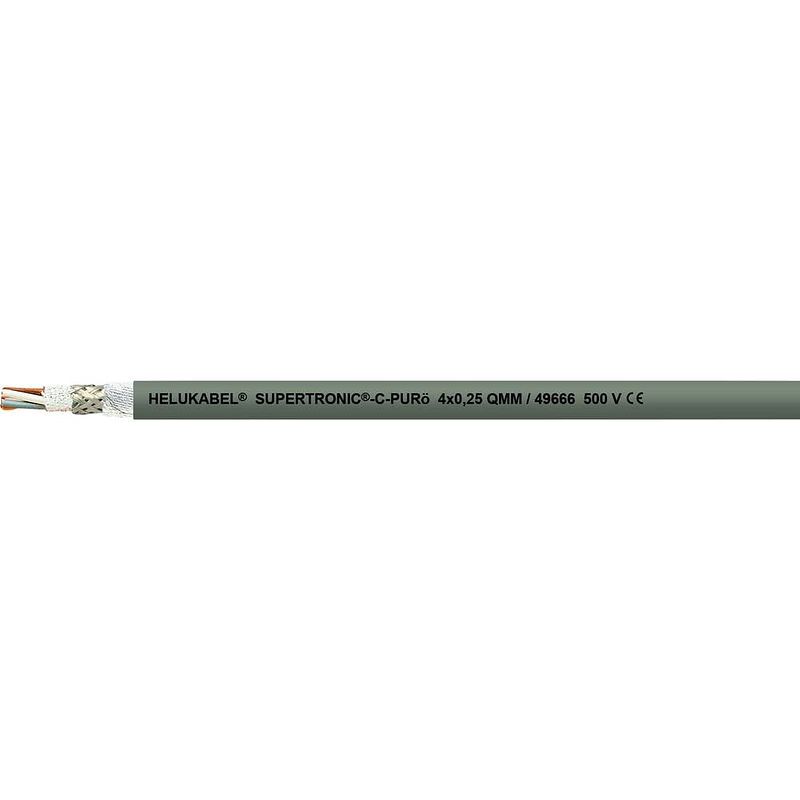 Foto van Helukabel 49666 geleiderkettingkabel s-tronic-c-purö 4 x 0.25 mm² grijs 100 m