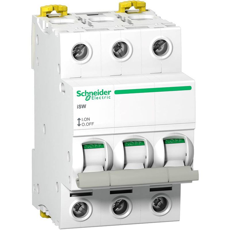 Foto van Schneider electric a9s65363 belastbare scheidingsschakelaar 63 a 415 v