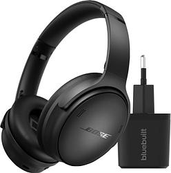 Foto van Bose quietcomfort headphones zwart + oplader