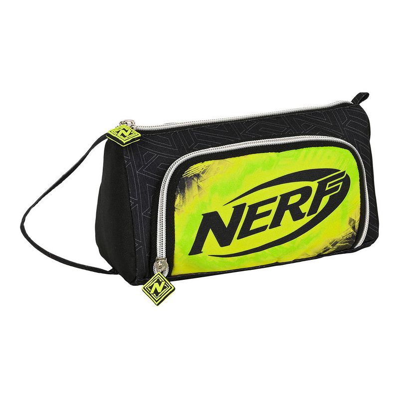 Foto van Schoolpennenzak nerf neon zwart limoen (20 x 11 x 8.5 cm)