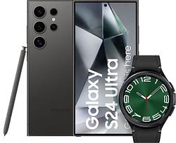 Foto van Samsung galaxy s24 ultra 512gb zwart 5g + galaxy watch 6 classic zwart 47mm