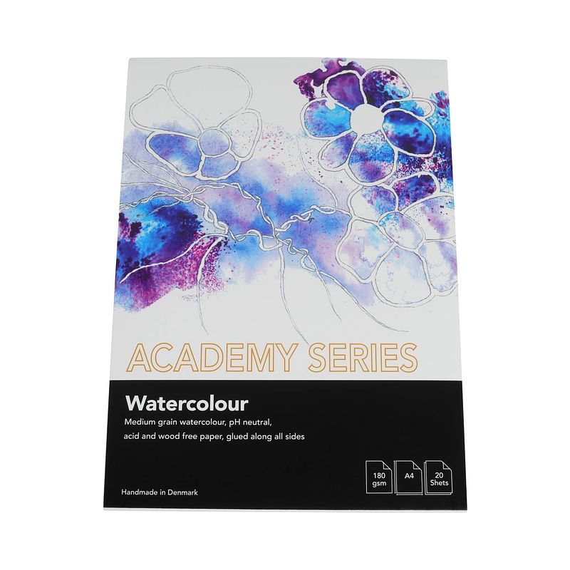 Foto van Academy-serie, aquarelpapier, a3, 180 g/m2, 20 vellen, pk5304, wit.