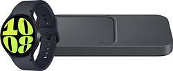 Foto van Samsung galaxy watch 6 4g zwart 44mm + samsung duo draadloze oplader