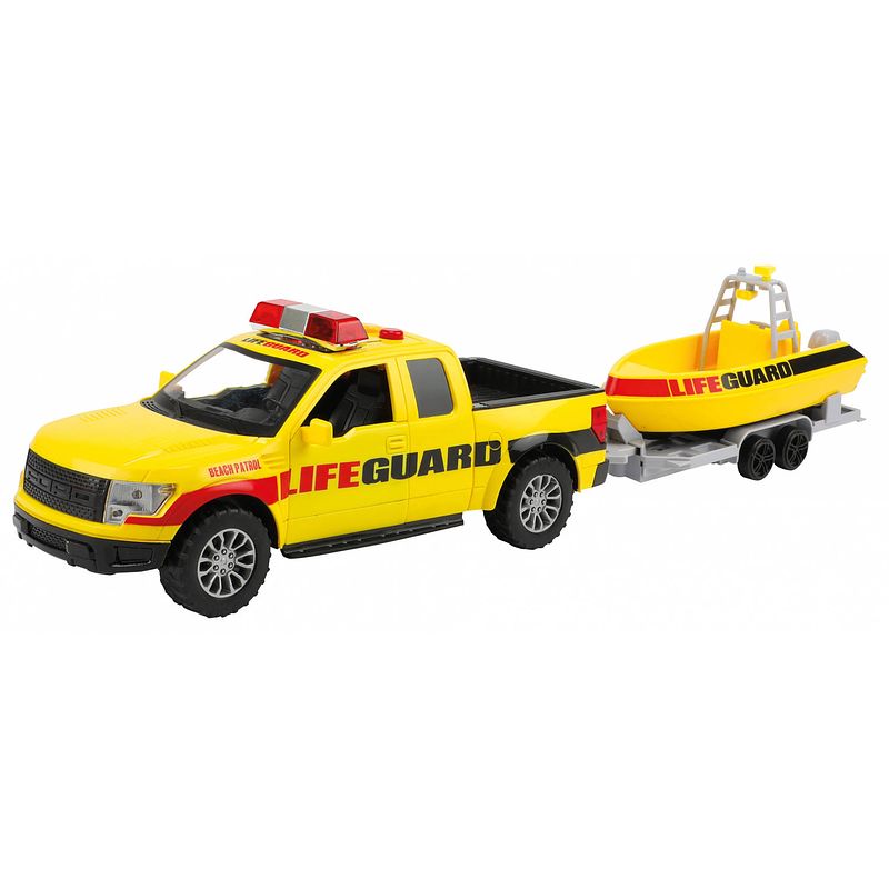 Foto van Toi-toys speelset reddingsbrigade junior 48 cm geel 2-delig