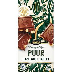 Foto van Jumbo hazelnoot puur chocolade tablet 200g
