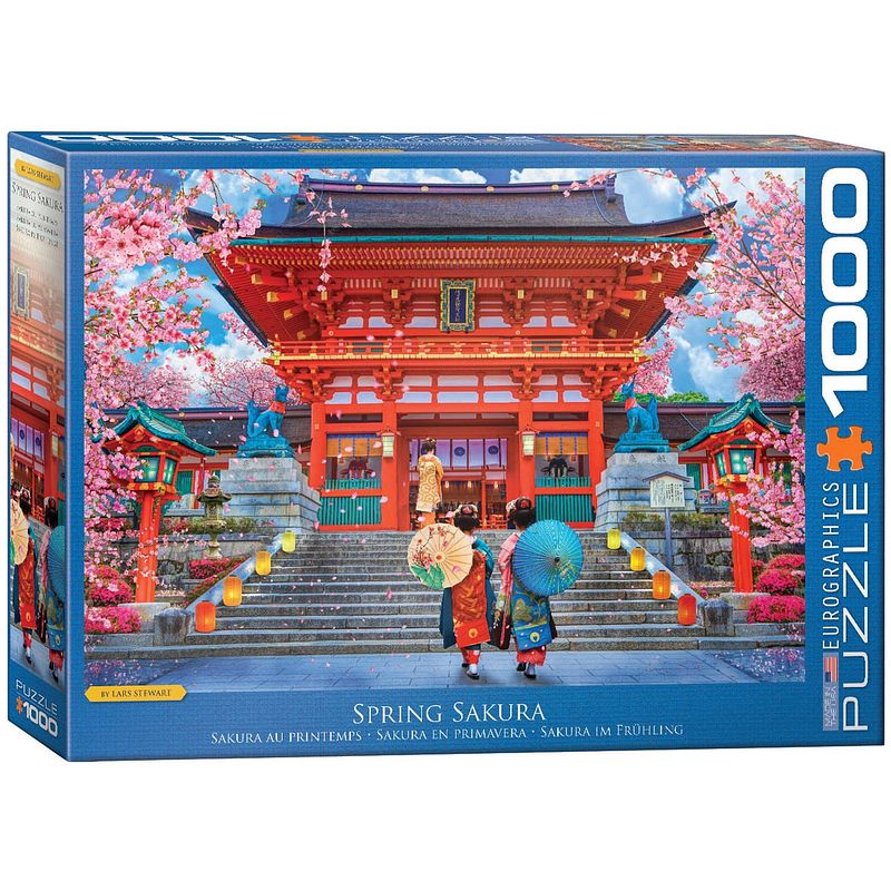 Foto van Eurographics puzzel asia house - david mclean - 1000 stukjes