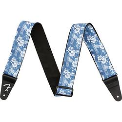 Foto van Fender hawaiian strap blue floral gitaarband