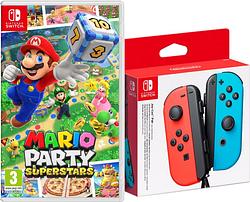 Foto van Mario party super stars  + joy-con set rood/blauw