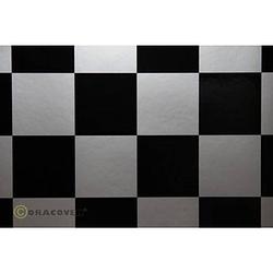 Foto van Oracover 491-091-071-010 strijkfolie fun 5 (l x b) 10 m x 60 cm zilver-zwart