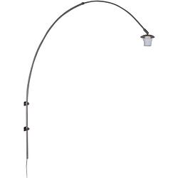 Foto van Lightning - moderne wandlamp 1-l switch - zilver