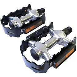 Foto van Lynx platformpedalen mtb 9/16 inch zwart/zilver per set