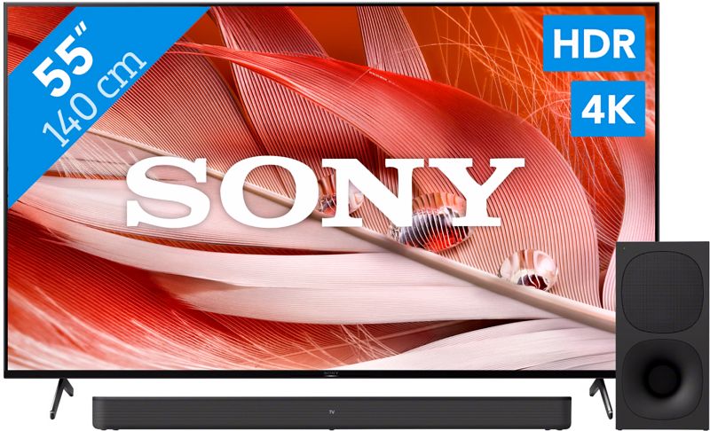 Foto van Sony bravia xr-55x90j + soundbar