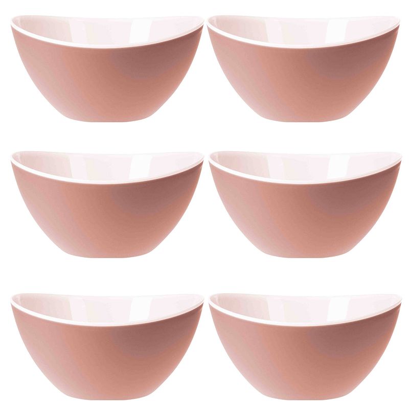 Foto van Excellent houseware onbreekbare kommen/schalen - 6x stuks - 330 ml - kommetjes