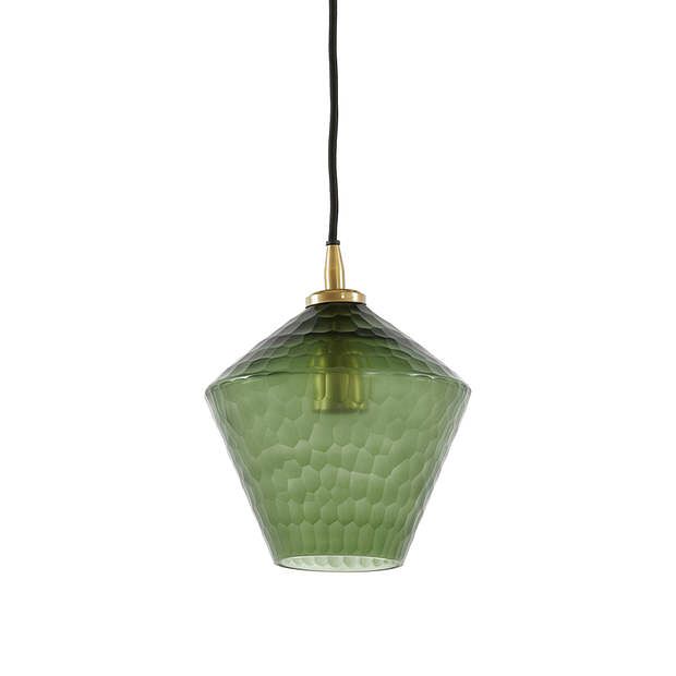 Foto van Light & living - hanglamp delila - 20x20x22 - groen