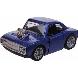 Foto van Luna auto speed klassiek 7,5 x 4,5 x 3,5 cm 1:48 diecast blauw