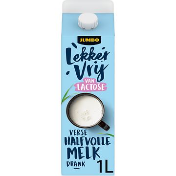 Foto van Jumbo verse lactosevrije halfvolle melk 1l