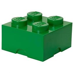 Foto van Lego brick 4 opbergbox - donkergroen