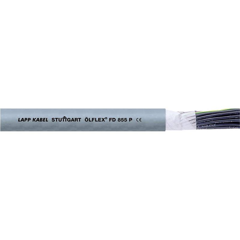 Foto van Lapp 27537-500 geleiderkettingkabel ölflex® fd 855 p 20 g 0.50 mm² grijs 500 m