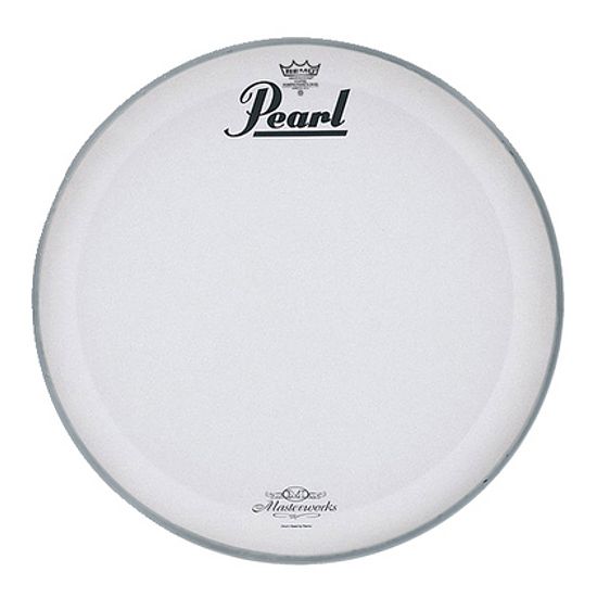 Foto van Pearl mwh-22pl masterworks 22 inch bassdrumvel met logo