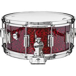 Foto van Rogers drums usa dyna-sonic beavertail red onyx 14 x 6.5 inch snaredrum