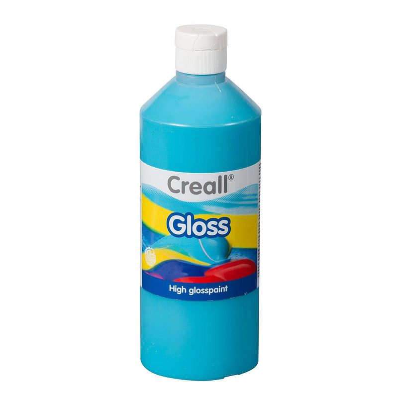 Foto van Creall gloss glansverf turquoise, 500ml