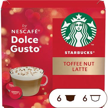 Foto van Starbucks toffee nut latte limited edition 12 capsules 127, 8g bij jumbo