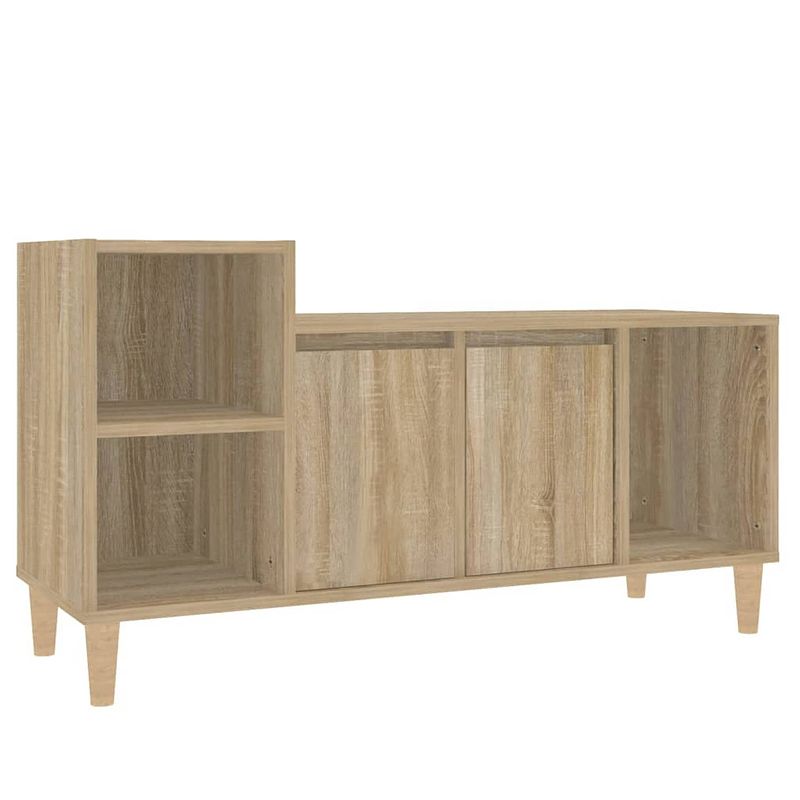 Foto van The living store klassieke tv-kast - 100 x 35 x 55 cm - sonoma eiken