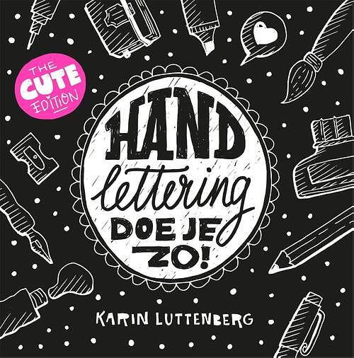 Foto van Handlettering doe je zo! - karin luttenberg - paperback (9789048864317)