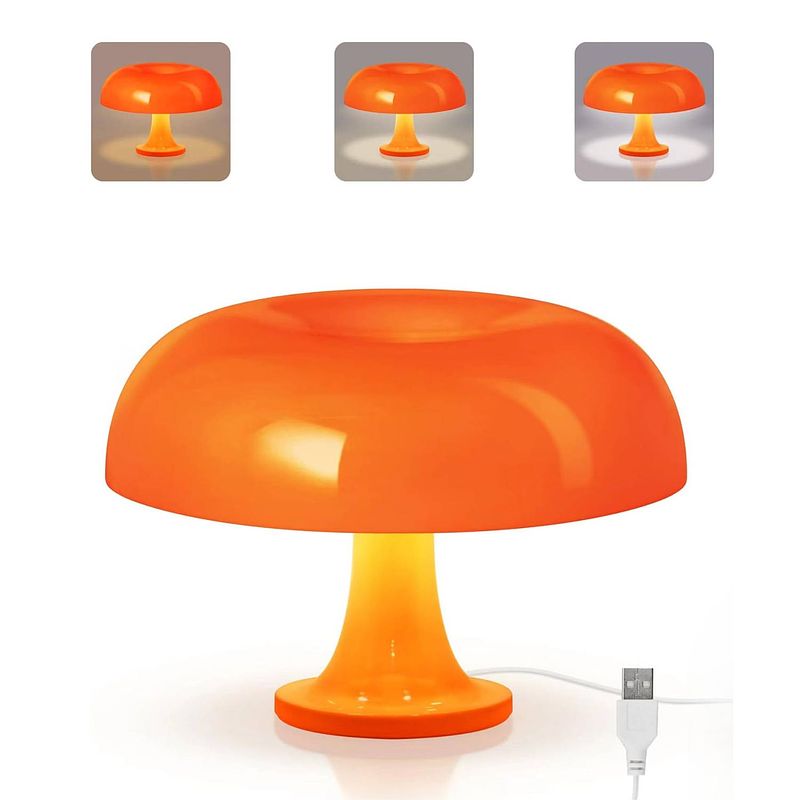 Foto van Homezie paddenstoel lamp tafellamp dimbaar led lamp sfeerverlichting bureaulamp