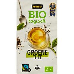 Foto van Jumbo groene thee biologisch 20 stuks