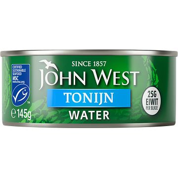 Foto van John west tonijnstukken in water 145 gram bij jumbo