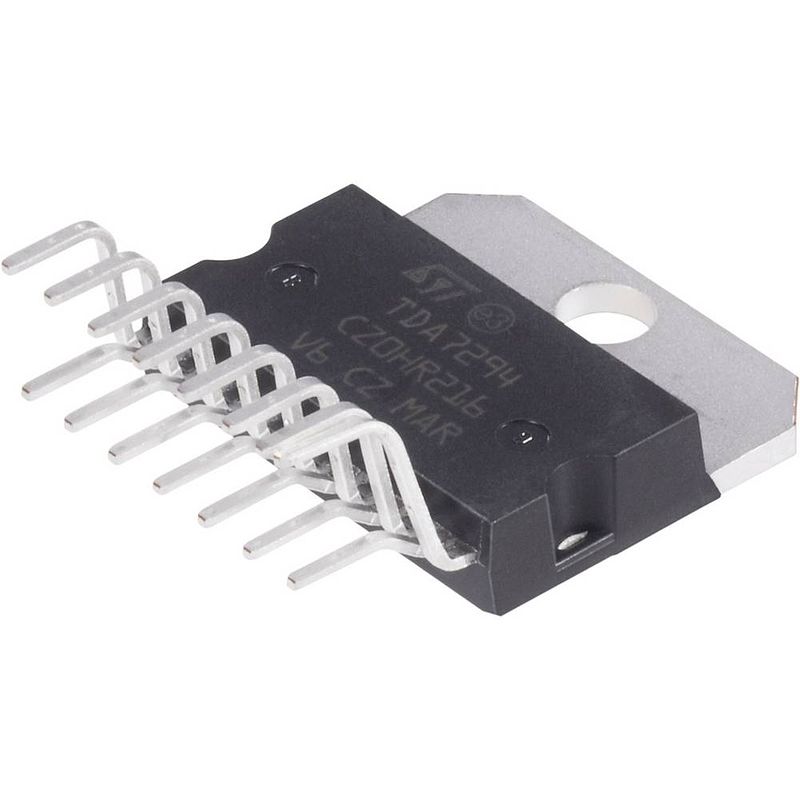 Foto van Stmicroelectronics tda7294v lineaire ic - audio amplifier 1 kanaal (mono) klasse ab multiwatt-15