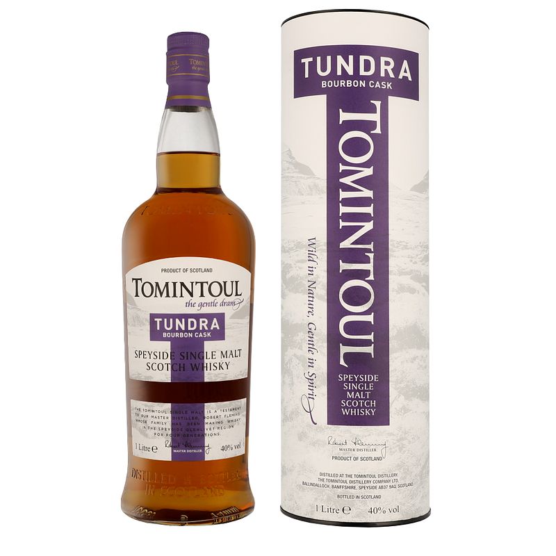 Foto van Tomintoul tundra 1ltr whisky + giftbox
