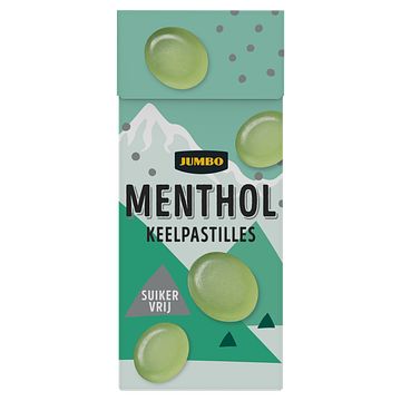 Foto van Jumbo menthol keelpastilles suikervrij 100g