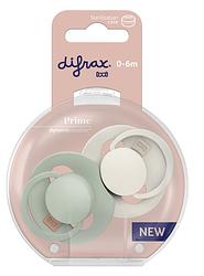 Foto van Difrax lovi prime pacifier 0-3 months - coconut/pistachio