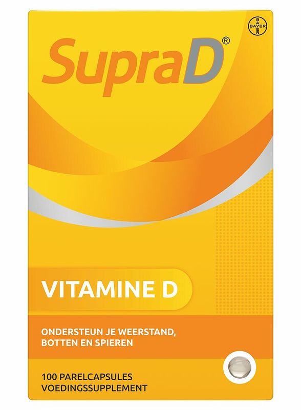 Foto van Supradyn supra d, vitamine d voor sterke botten en spieren, 100 parelcapsules bij jumbo