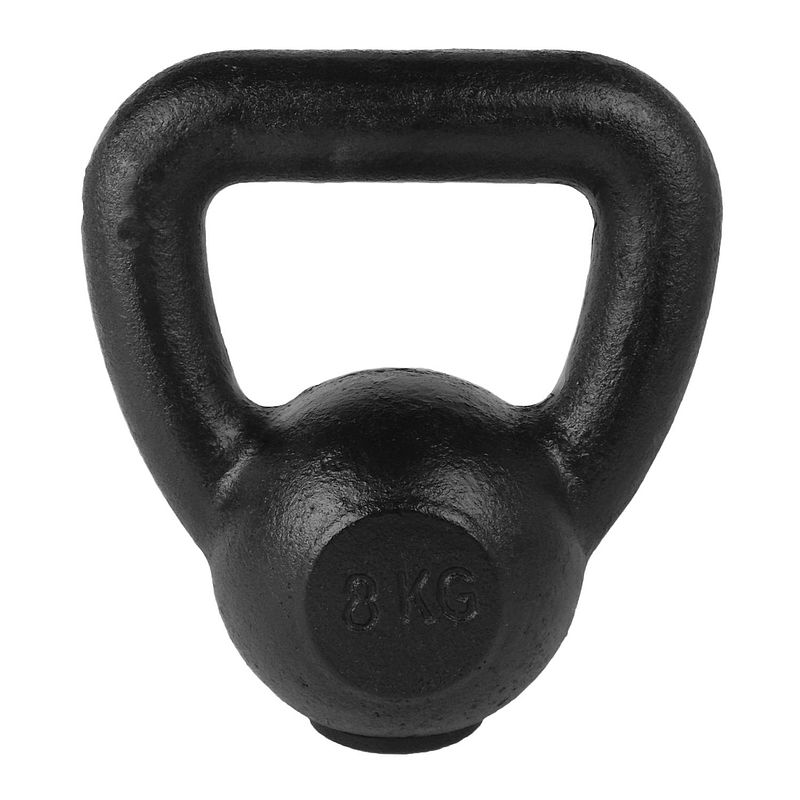 Foto van Tunturi kettlebell gietijzer 8 kg zwart