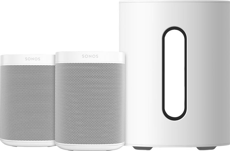 Foto van Sonos one sl duo pack + sub mini wit