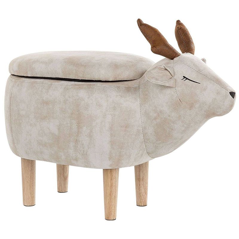 Foto van Beliani reindeer - hocker-beige-polyester