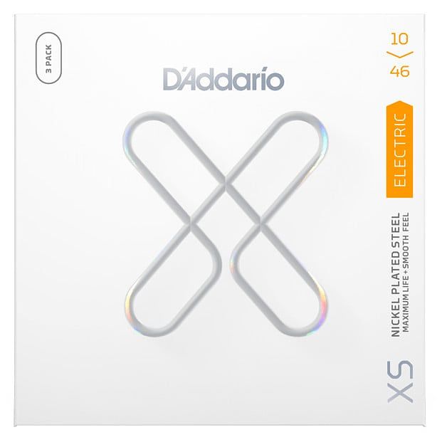 Foto van D'saddario xse1046-3p xs nickel coated electric guitar strings 10-46 regular light 3-pack