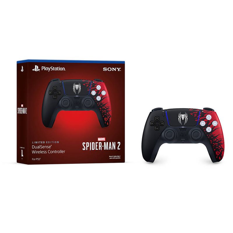 Foto van Ps5 dualsense draadloze spider-man 2 controller