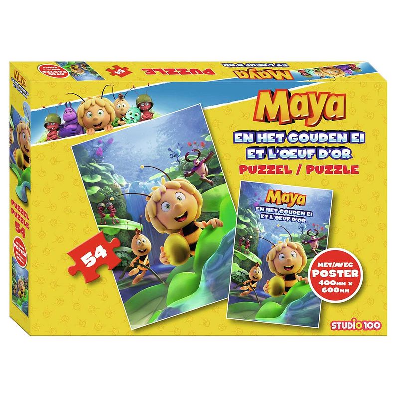 Foto van Studio 100 legpuzzel maya de bij junior 40 x 60 cm 54 stukjes