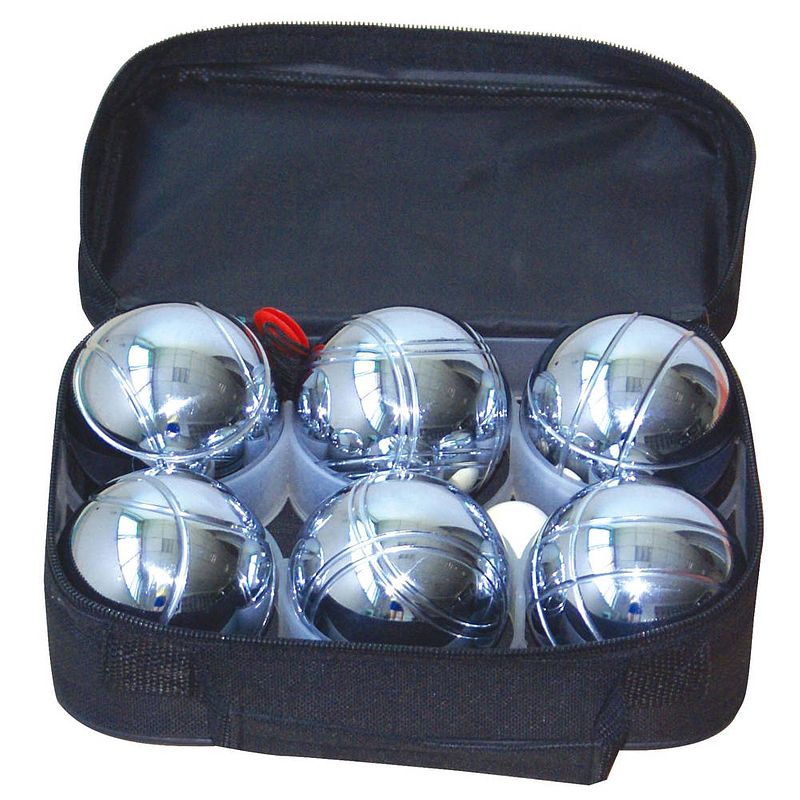 Foto van Jeu de boules set in etui - metaal