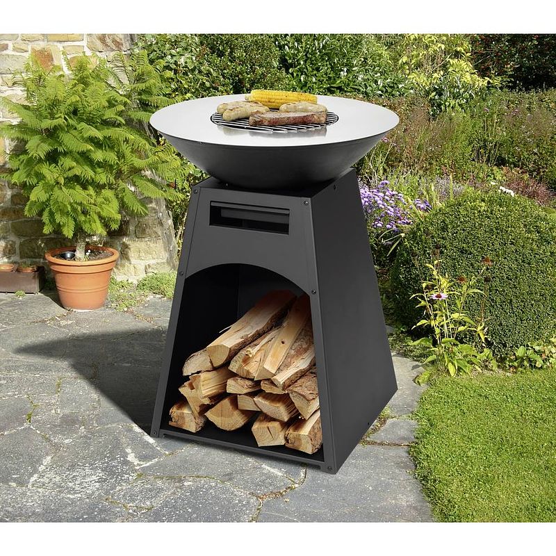 Foto van Tepro garten waco staande barbecue houtskool grilloppervlak (diameter)=600 mm zwart