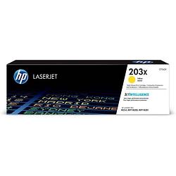 Foto van Hp 203x originele laserjet gele toner grote capaciteit (cf542x) voor hp color laserjet pro m254 / m280 / m281