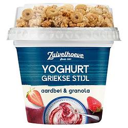 Foto van Yoghurt griekse stijl aardbei & granola 200g bij jumbo